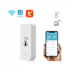 Sensor wifi inteligente de temperatura y humedad Tuya